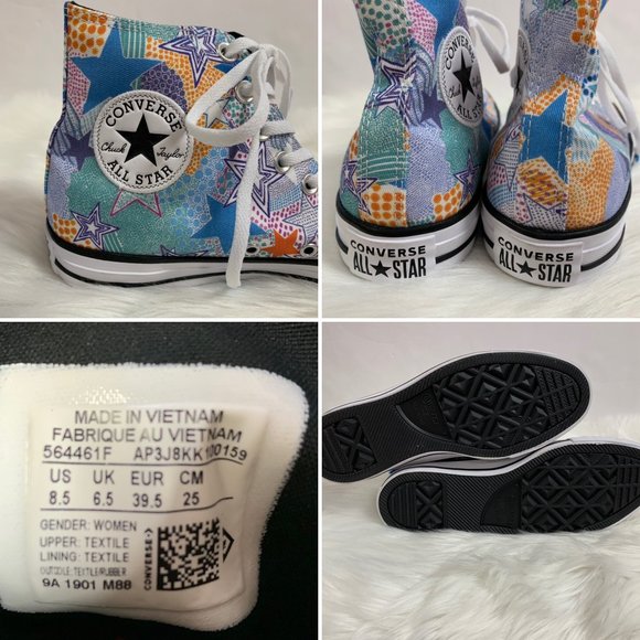 🚨SOLD🚨NEW Converse CTAS Mosaic High Top Sneakers - Picture 9 of 10